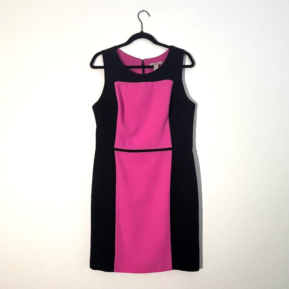 Banana Republic Pink/Black dress size 12